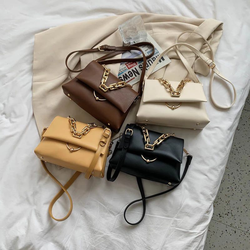 Venia Crossbody-handväska I Läderklaff För Kvinnor - Svart