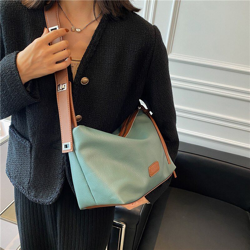 Vennus Crossbody-handväska I Läderdesign För Kvinnor - Svart