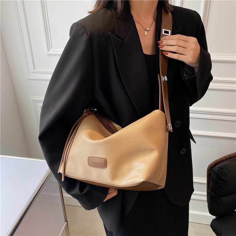 Vennus Crossbody-handväska I Läderdesign För Kvinnor - Svart