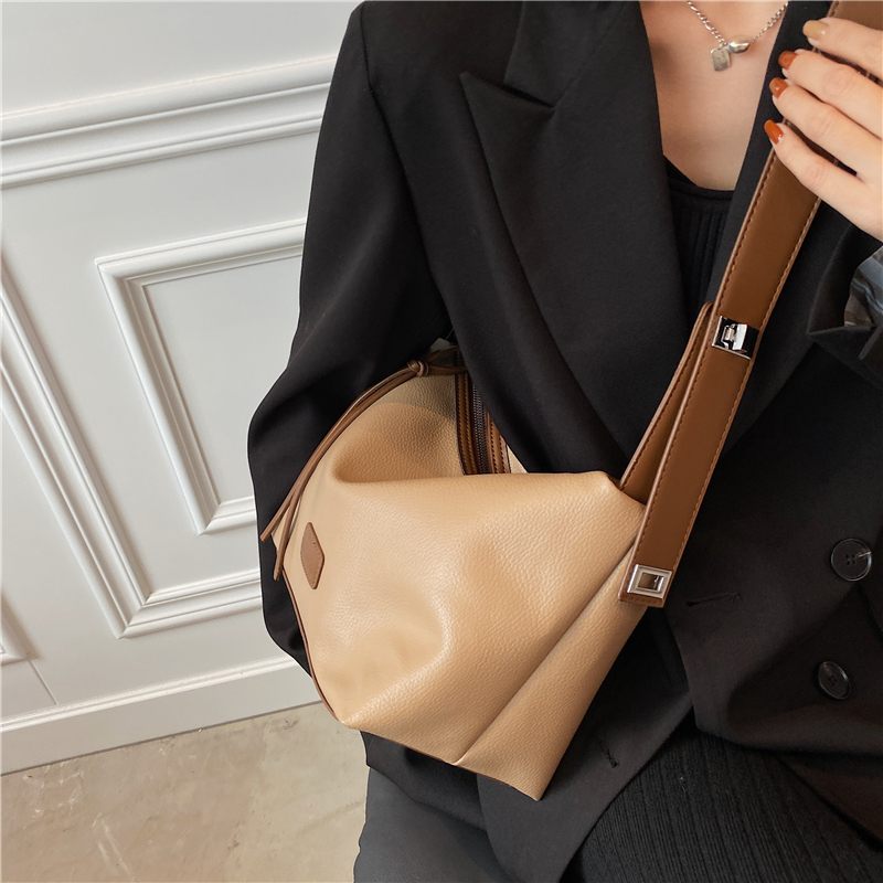 Vennus Crossbody-handväska I Läderdesign För Kvinnor - Svart