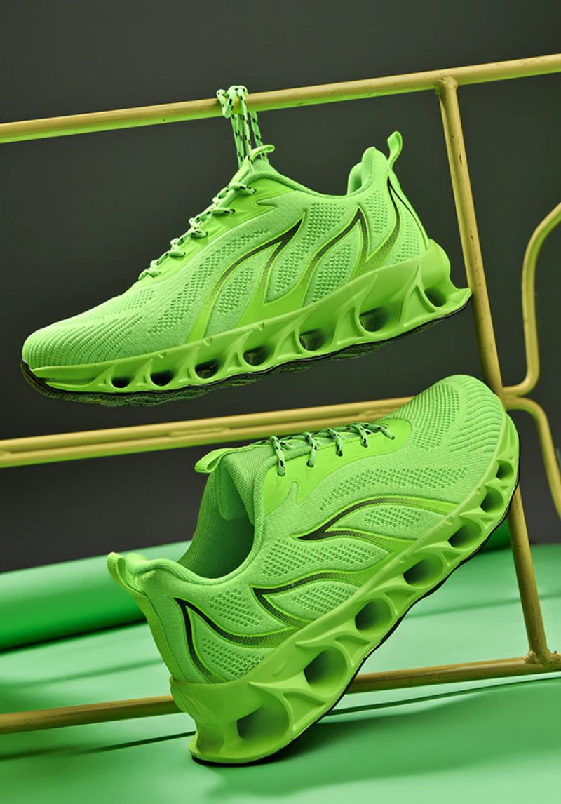 Verane Fashion Sneakers För Män - Grön
