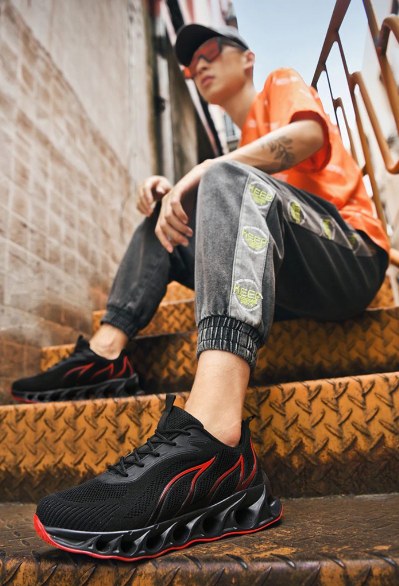Verane Fashion Sneakers För Män - Grön