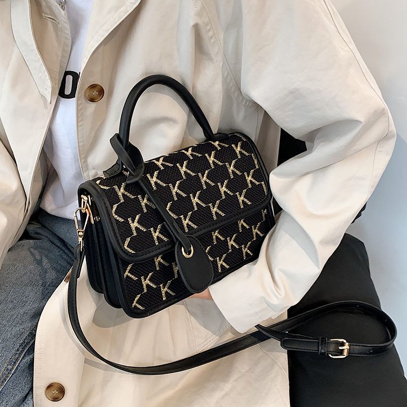 Vernon Crossbody-handväska Med Kort Handtag För Kvinnor - Vit med Khaki