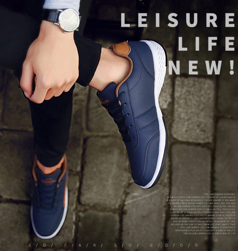 Vianney Casual Sneakers För Män - Svart