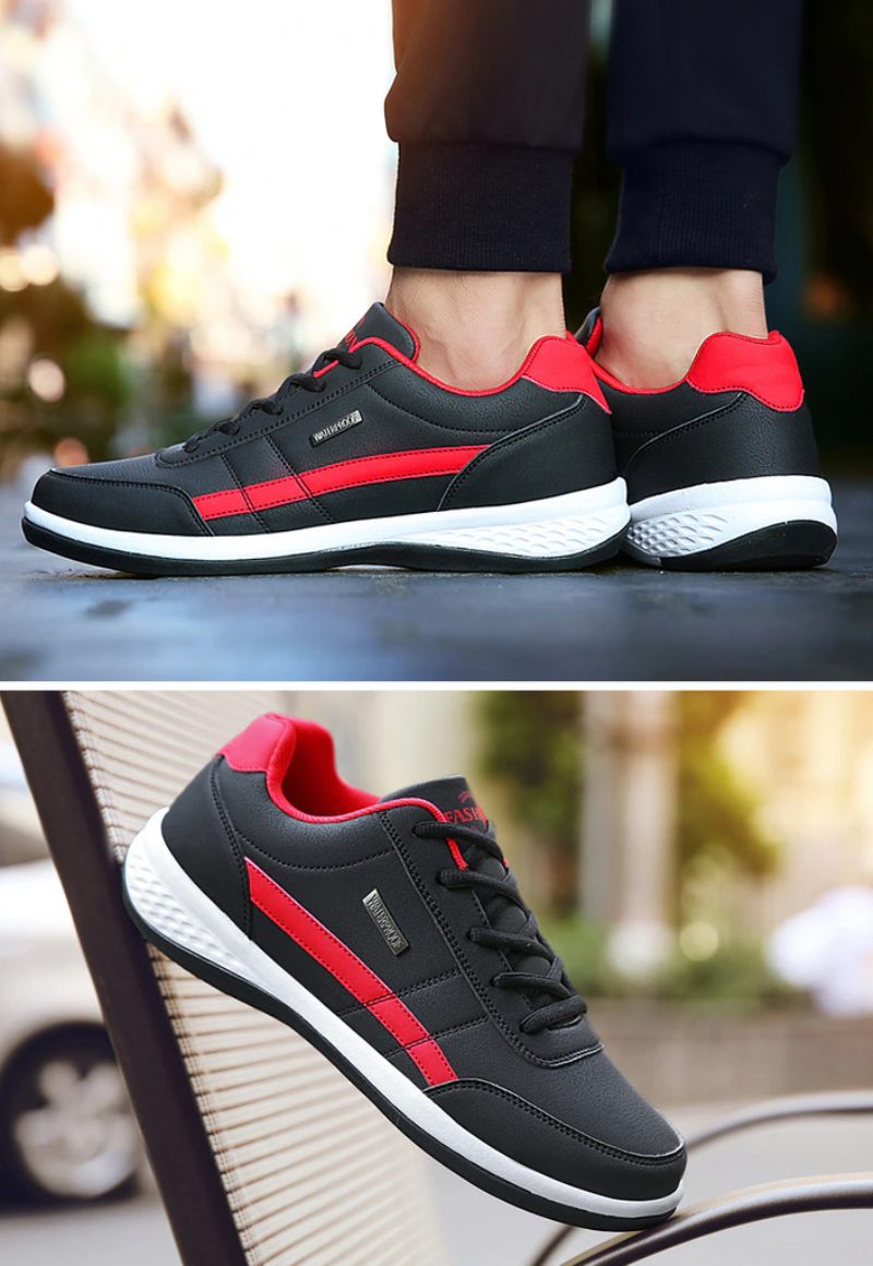 Vianney Casual Sneakers För Män - Svart