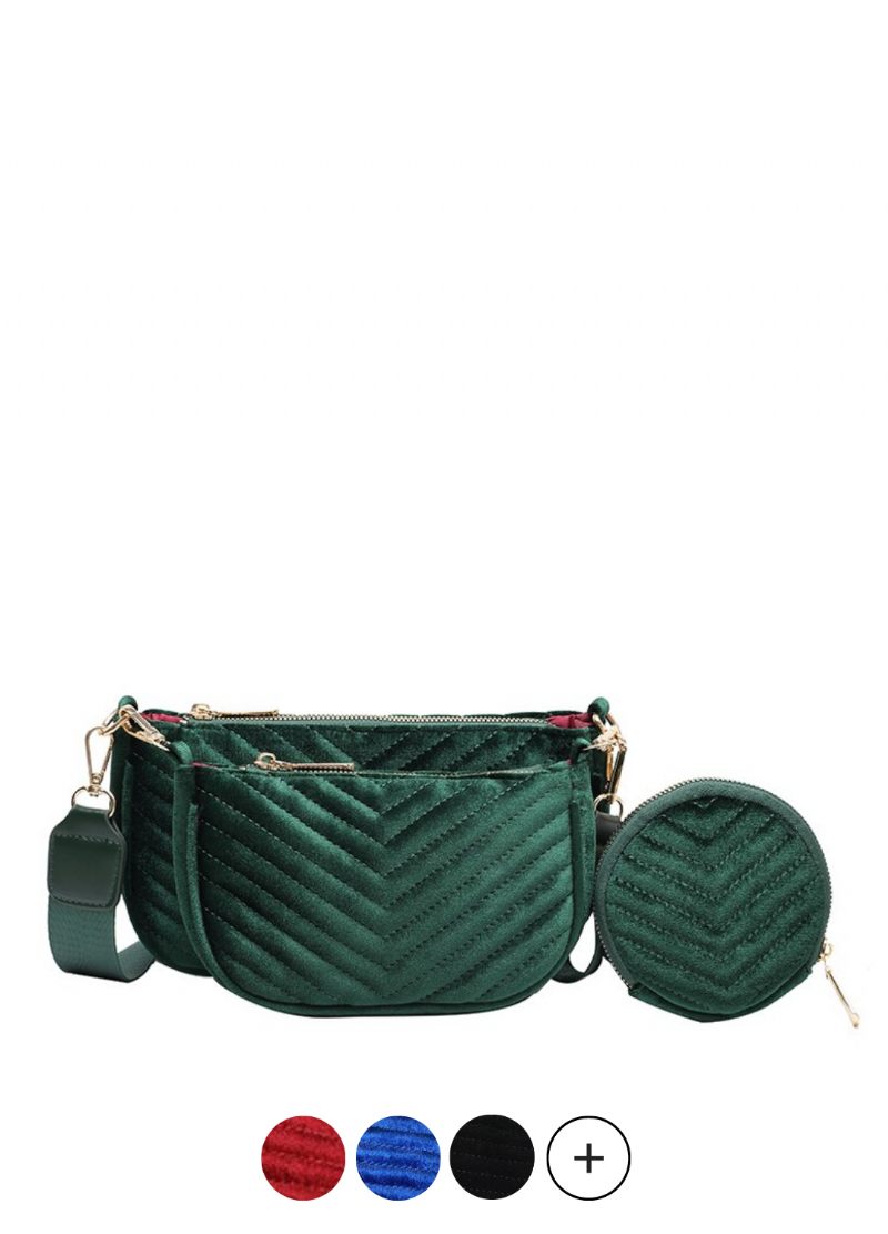 Vicenzo Small Velvet Crossbody Handväska För Kvinnor