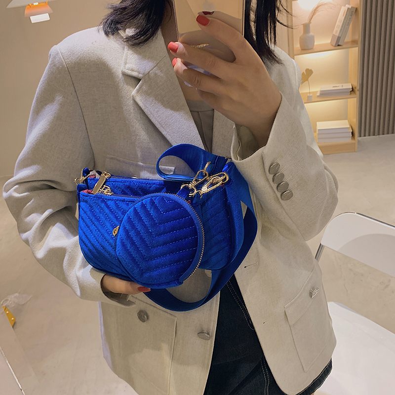 Vicenzo Small Velvet Crossbody Handväska För Kvinnor - Grön