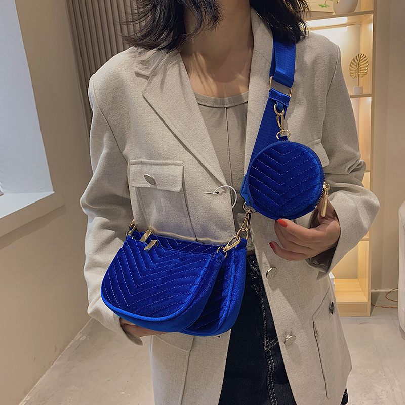Vicenzo Small Velvet Crossbody Handväska För Kvinnor - Grön
