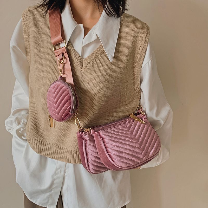 Vicenzo Small Velvet Crossbody Handväska För Kvinnor - Grön