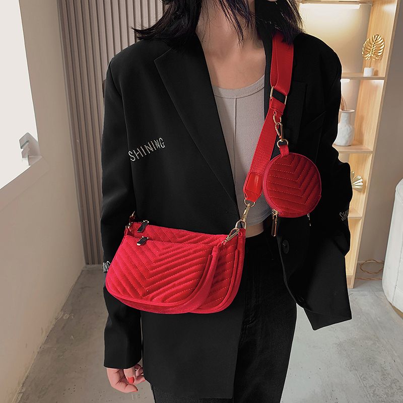 Vicenzo Small Velvet Crossbody Handväska För Kvinnor - Grön