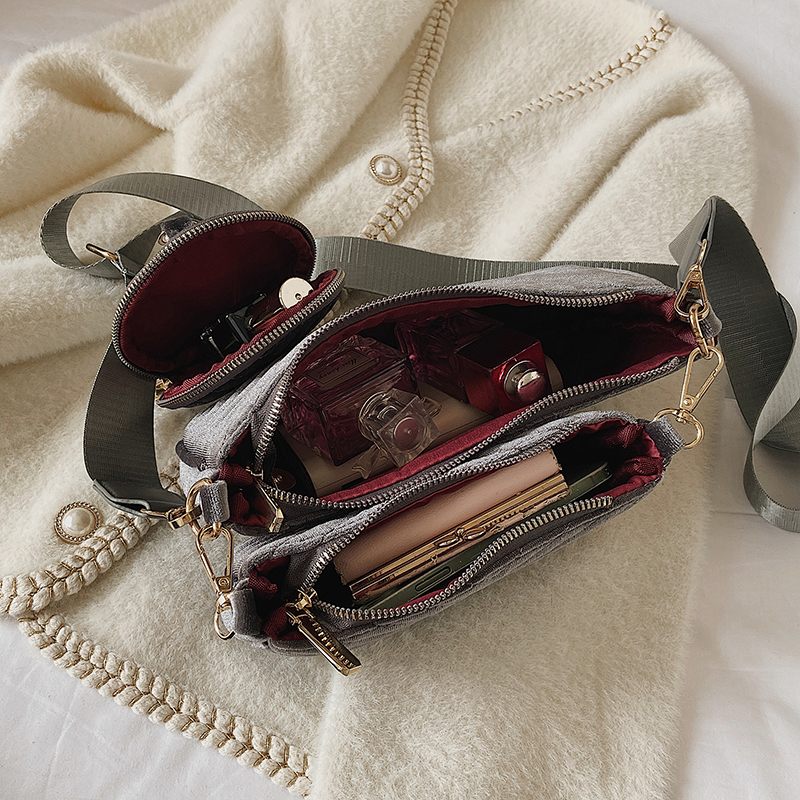 Vicenzo Small Velvet Crossbody Handväska För Kvinnor - Grön