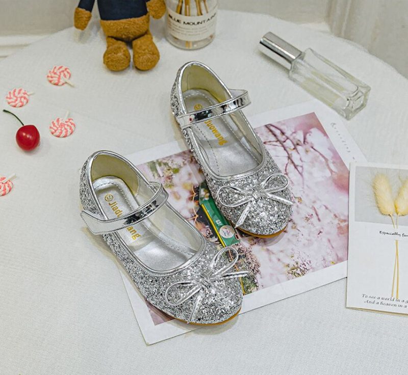 Vicky Platta Flickskor - Silver