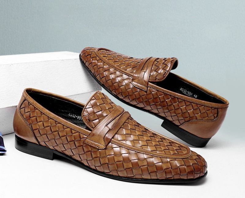 Victoriano Loaferskor För Män - Brun