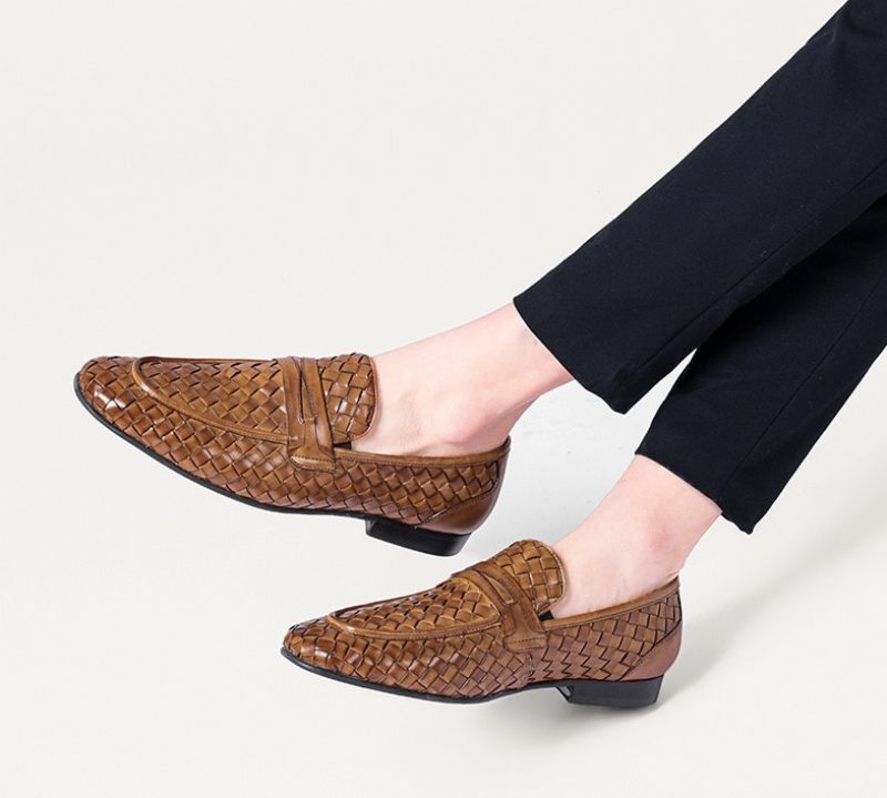 Victoriano Loaferskor För Män - Brun