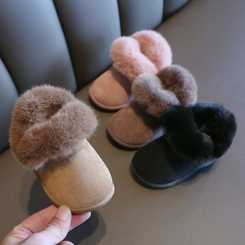 Violeta Baby Flickors Snöstövlar - Brun päls