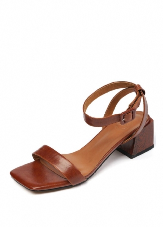 Virginia Sandal Med Metallspänne Och Klack För Kvinnor