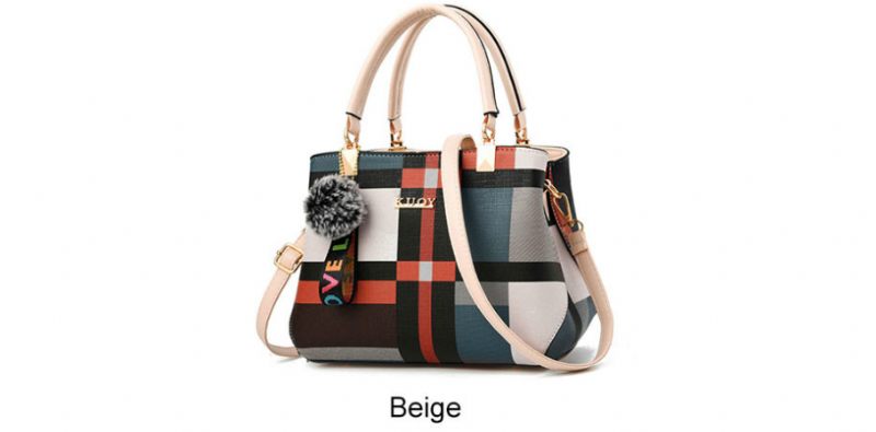 Virkad Handväska För Kvinnor - Beige