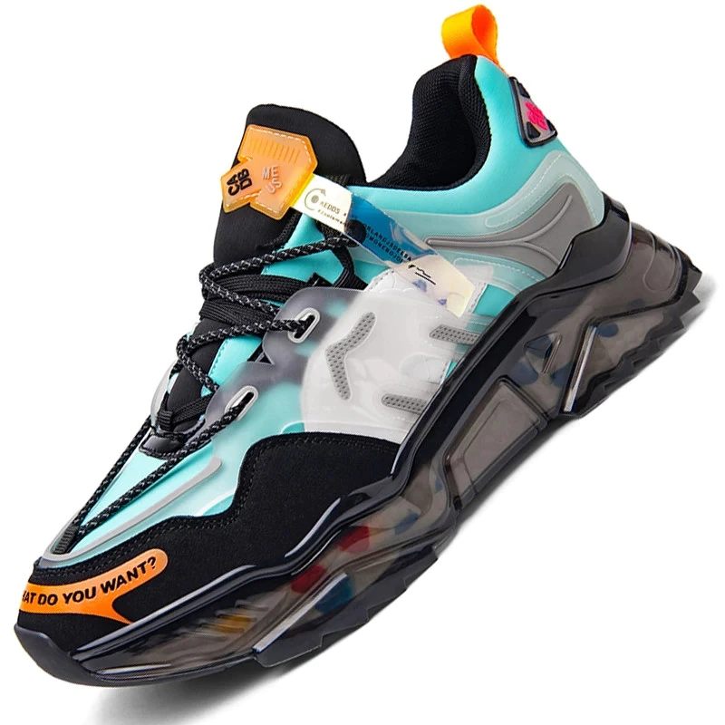 Wald Fashion Sneakers För Män - Blå