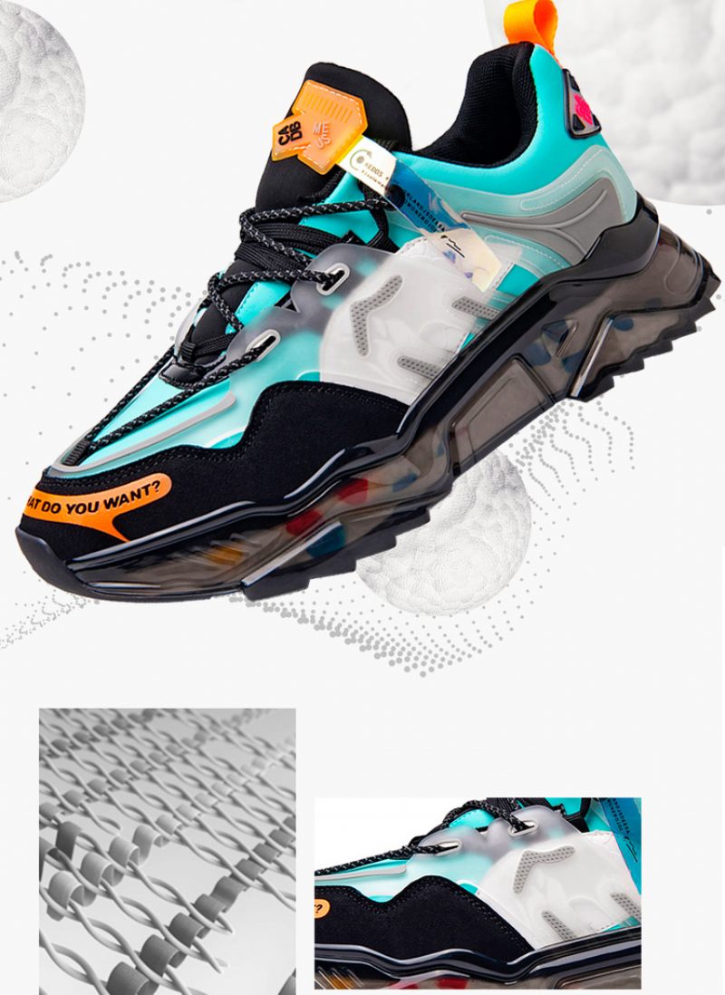 Wald Fashion Sneakers För Män - Blå