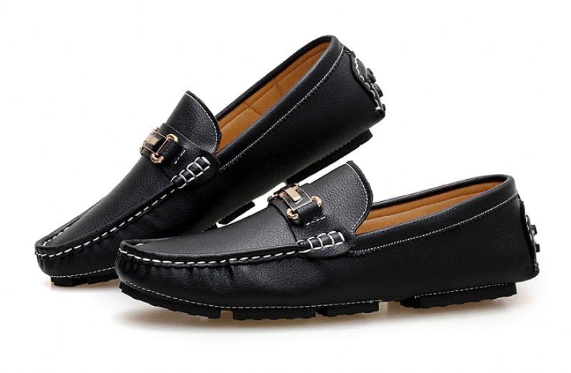 Walker Loafers Modeskor För Män - Svart