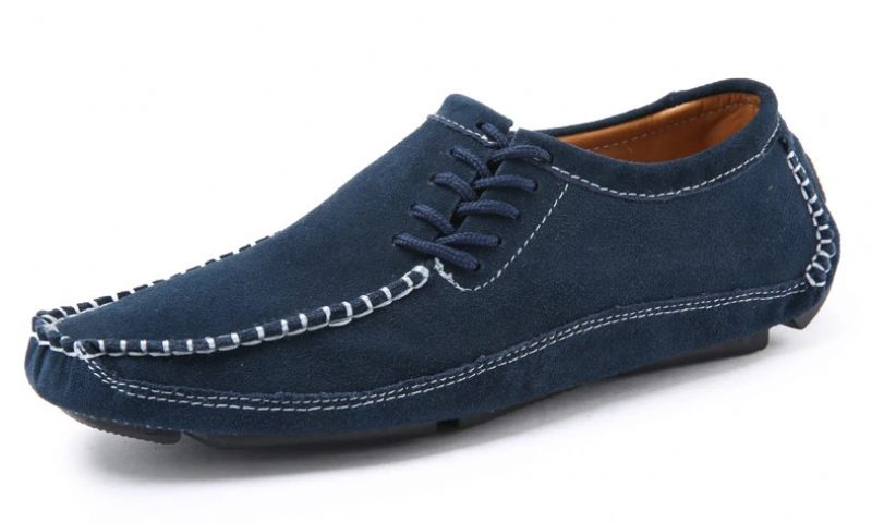 Walter Handgjorda Loafers Fritidsskor För Män - Blå