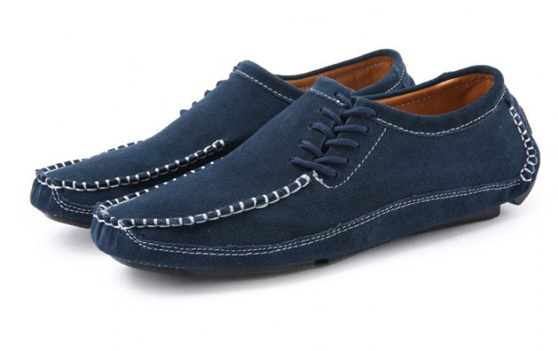 Walter Handgjorda Loafers Fritidsskor För Män - Blå
