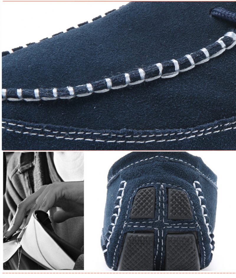 Walter Handgjorda Loafers Fritidsskor För Män - Blå