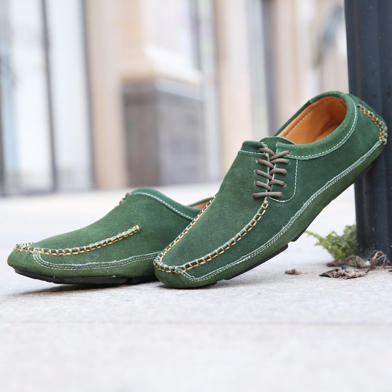 Walter Handgjorda Loafers Fritidsskor För Män - Blå