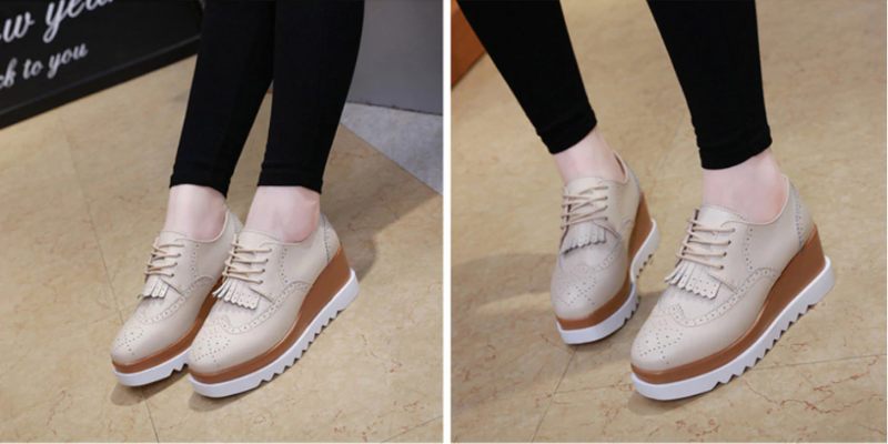 Wayne Wedges-skor För Kvinnor - Beige