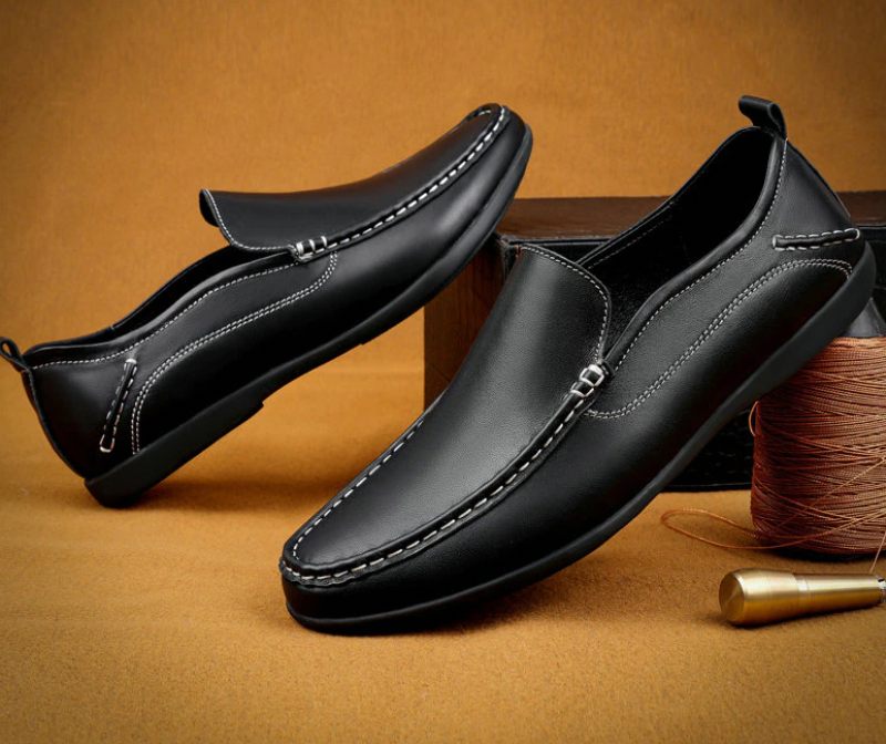 Winks Loafer Fritidsskor För Män - Svart
