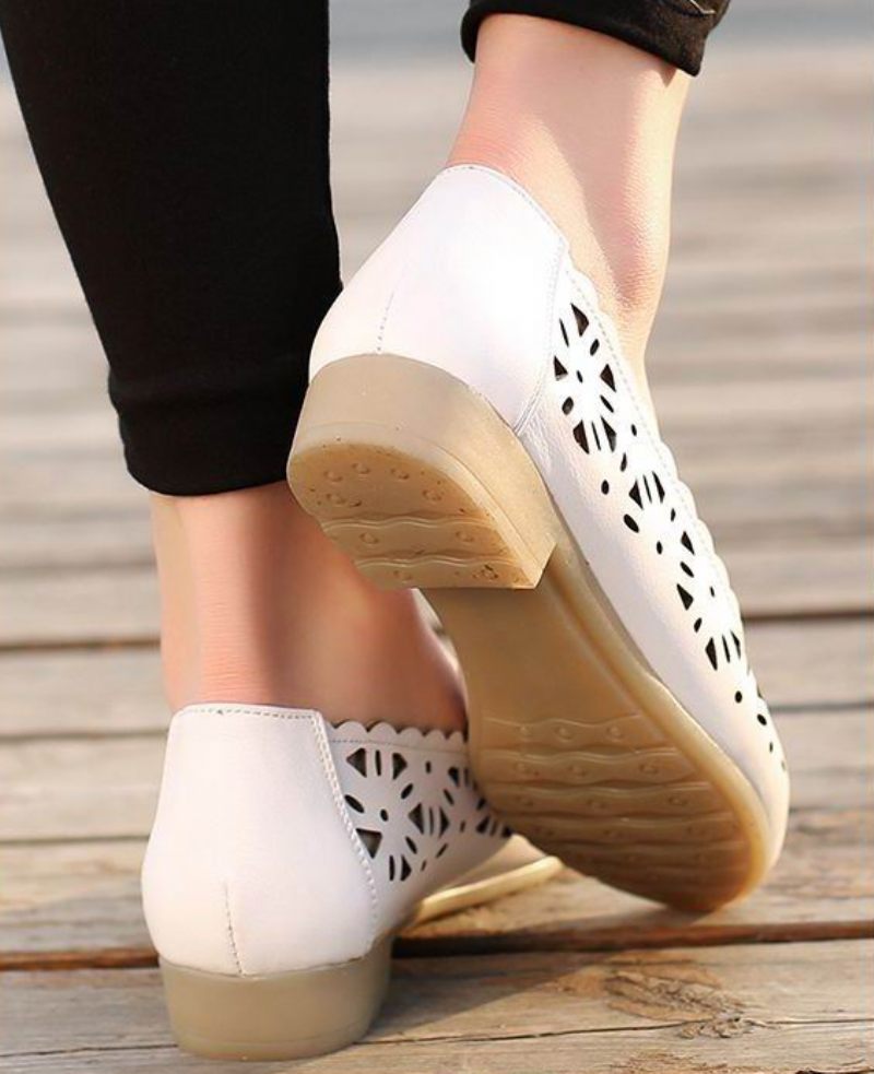 Wissal Dam Loafer Skor - Vit