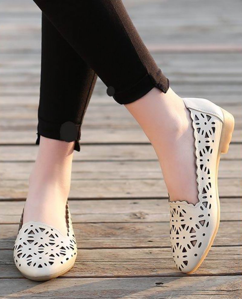 Wissal Dam Loafer Skor - Vit