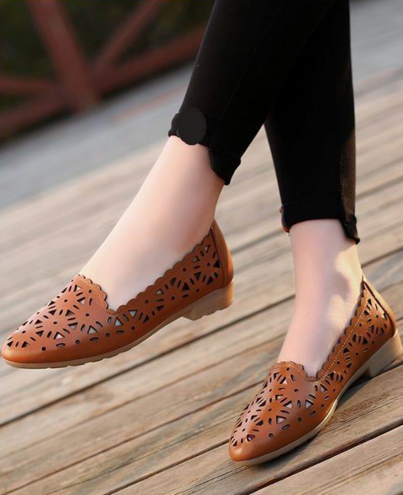 Wissal Dam Loafer Skor - Vit