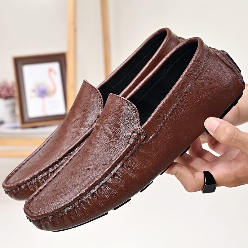 Yan Loafer Fritidsskor För Män - Kaffe