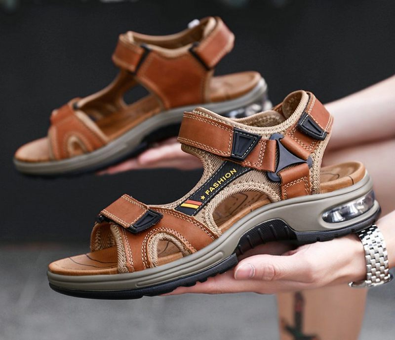 Yeimi Casual Sandal För Män - Svart