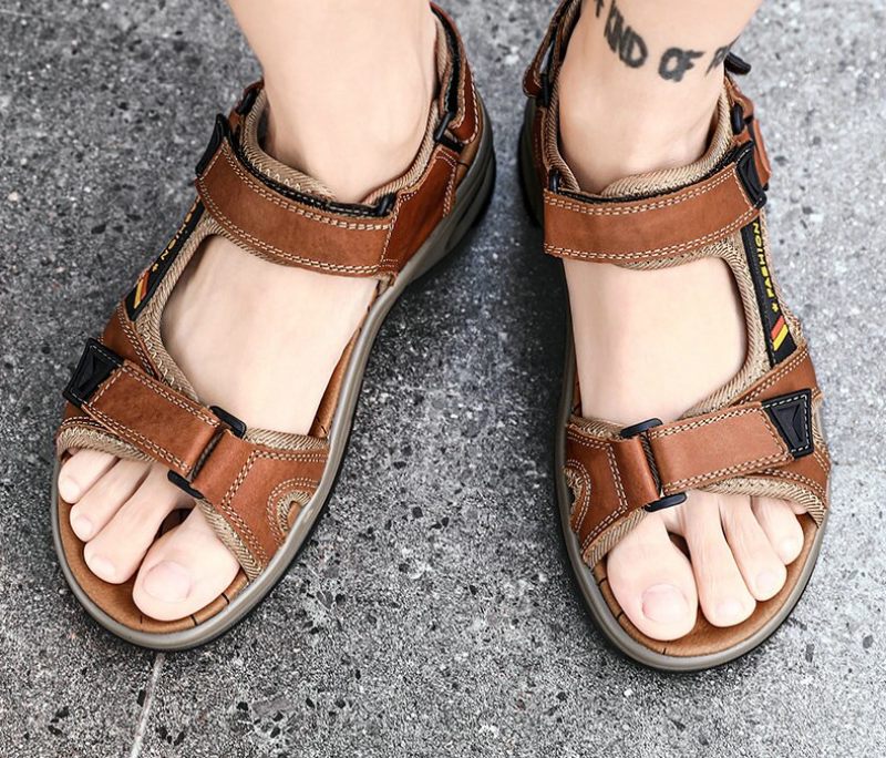Yeimi Casual Sandal För Män - Svart