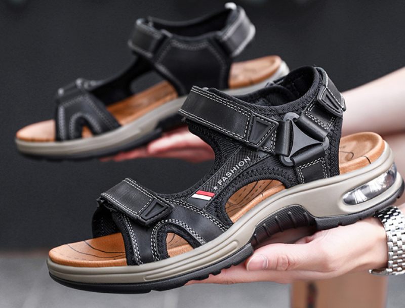 Yeimi Casual Sandal För Män - Svart