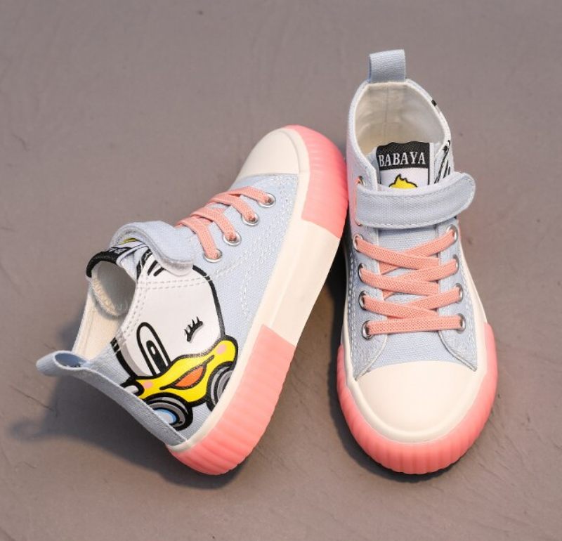 Yenni Höga Sneakers För Flickor - Blå