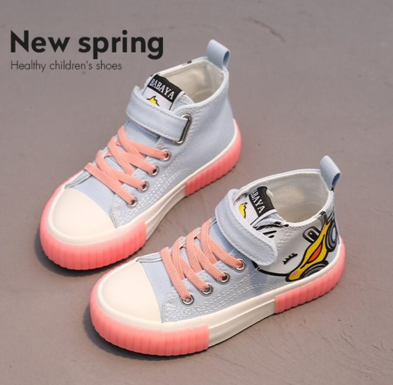 Yenni Höga Sneakers För Flickor - Blå
