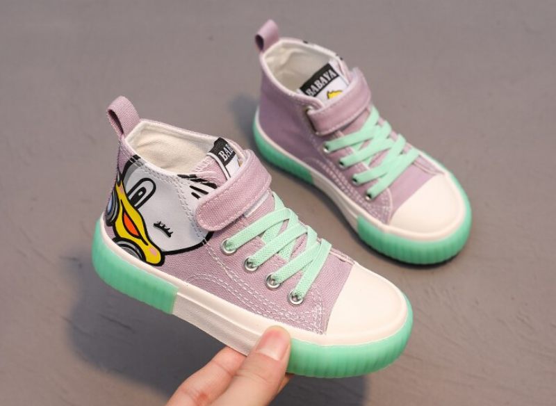 Yenni Höga Sneakers För Flickor - Blå