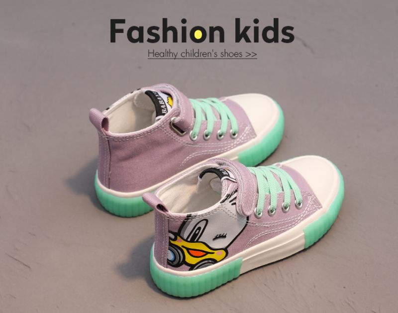 Yenni Höga Sneakers För Flickor - Blå