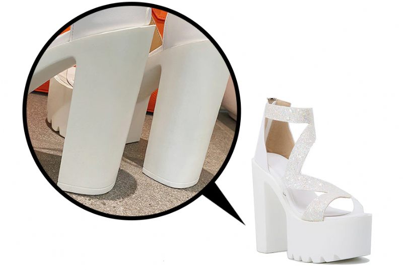 Yerssy Högklackad Sandal För Kvinnor Med Öppen Tå - Svart