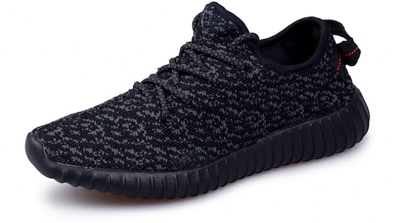 Yezy Sneaker I Mesh Som Andas För Män - Svart