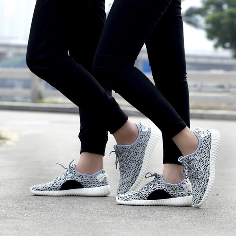 Yezy Sneaker I Mesh Som Andas För Män - Svart