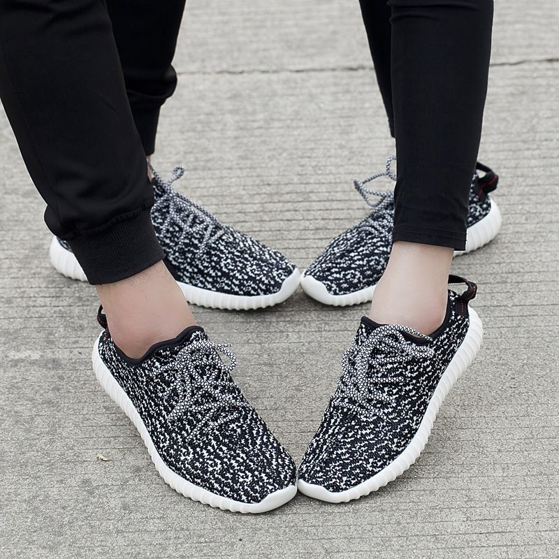 Yezy Sneaker I Mesh Som Andas För Män - Svart