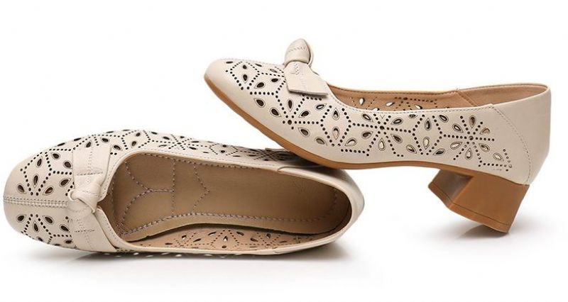 Yisney Casual Pumps För Kvinnor - Beige
