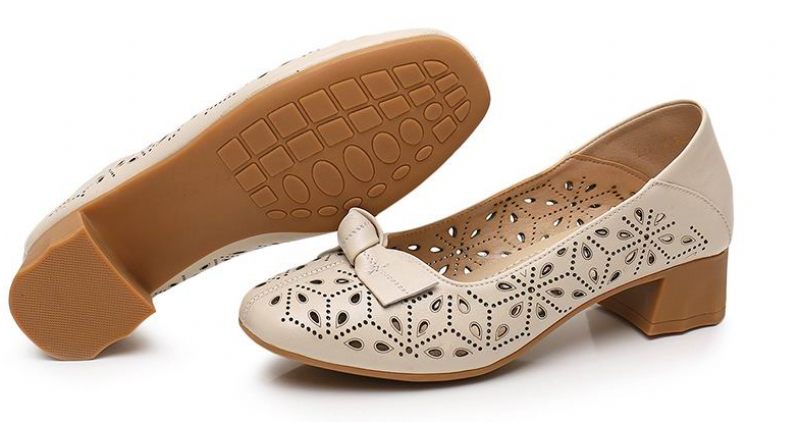 Yisney Casual Pumps För Kvinnor - Beige