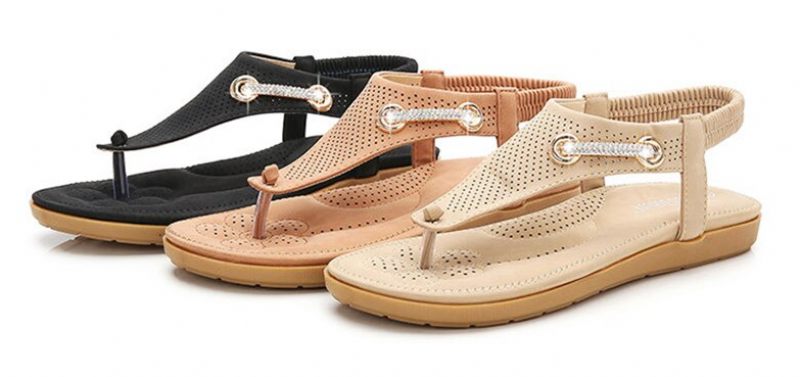 Yudith Sommarsandal Med Platt Klack För Kvinnor - Beige