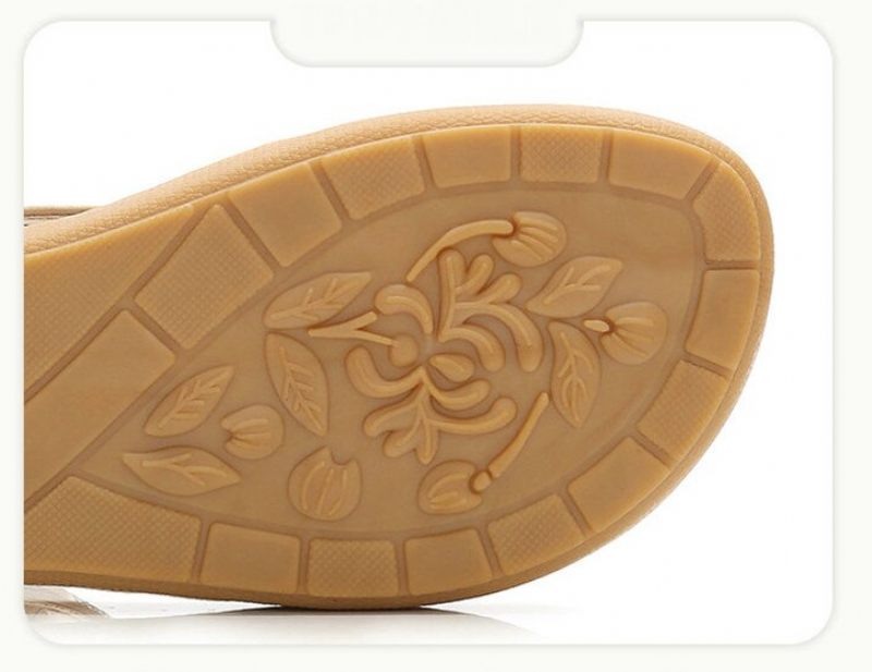 Yudith Sommarsandal Med Platt Klack För Kvinnor - Beige