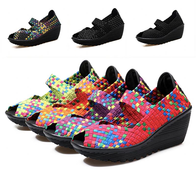 Yuli Wedges-skor För Kvinnor - Svart silver